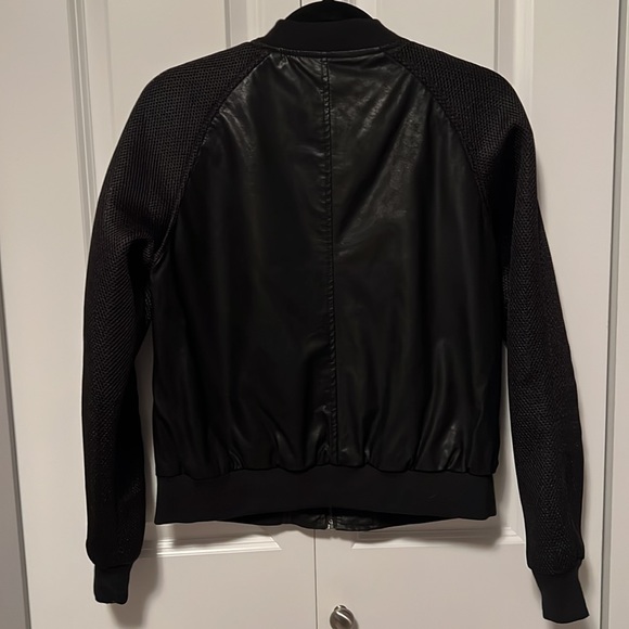 WILLIAM RAST Faux Leather Jacket. Black color, Size Large. - Picture 6 of 7